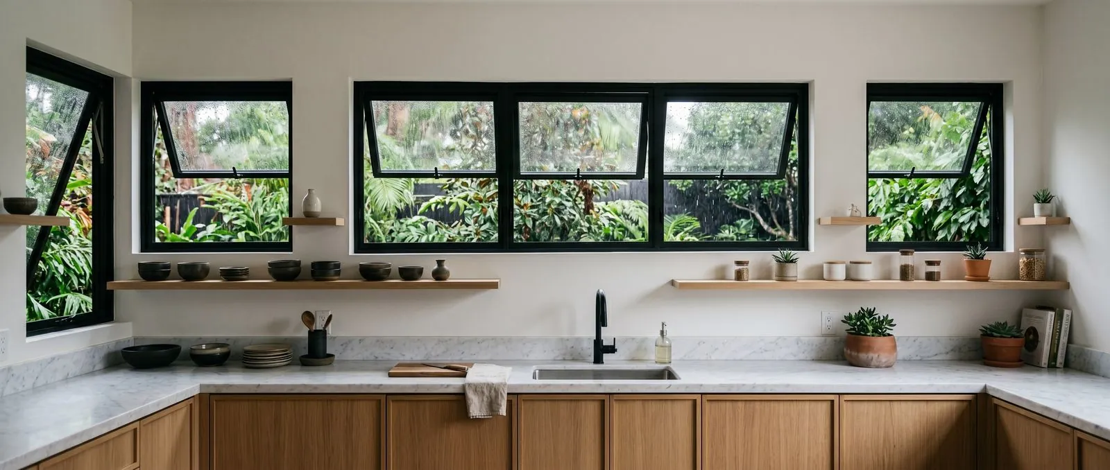 Awning aluminum window
